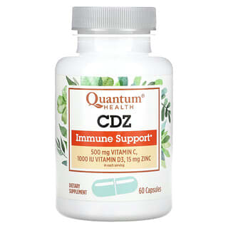 Quantum Health, CDZ, Suporte Imunológico, 60 Cápsulas