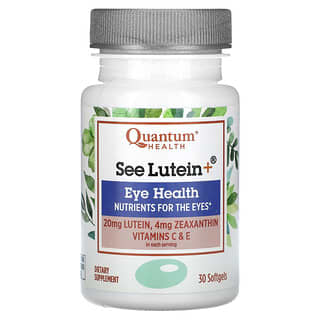Quantum Health, Siehe Lutein+, Eye Health, 30 Weichkapseln