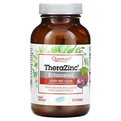 Quantum Health, TheraZinc, Echinacea, Cherry Mint, 60 Lozenges