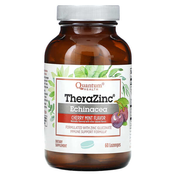 TheraZinc, Echinacea, Cherry Mint, 60 Lozenges