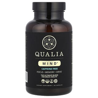 Qualia, Mind®，无咖啡萃取，90 粒胶囊