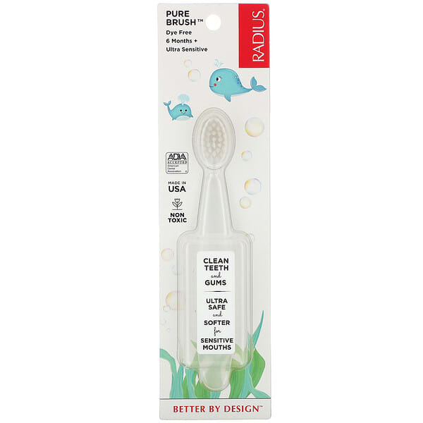 RADIUS‏, Pure Brush, 6 Months+, Ultra Sensitive, 1 Toothbrush