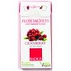 Vegan Xylitol Cranberry Floss Sachets, 20 Pack