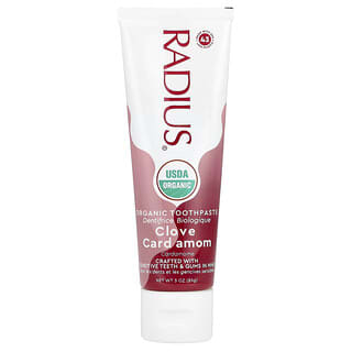 RADIUS, 유기농 치약, 정향 카르다몸, 85g(3oz)