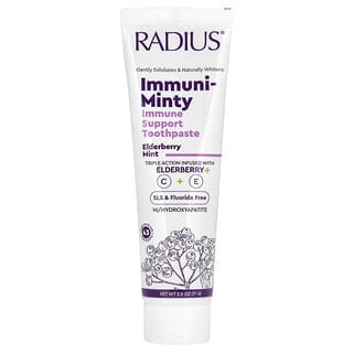 RADIUS, Immuni-Minty, Pasta de Dente para Auxílio Imunológico, Sabugueiro e Menta, 71 g (2,5 oz)