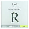 Rael, Inc., Almohadillas protectoras de algodón orgánico, grandes, 12 unidades