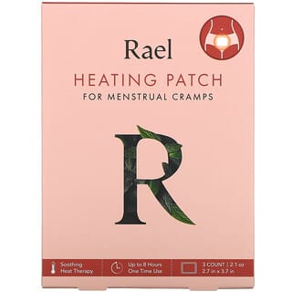 Rael, Adesivo de aquecimento para cólicas menstruais, 3 adesivos, 0,7 oz cada