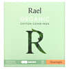 Rael, Inc., オーガニックコットンカバーパッド、夜間用、10枚