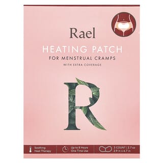 Rael, Heating Patch for Menstrual Cramps, Wärmepflaster gegen Menstruationsbeschwerden, 3 Stück