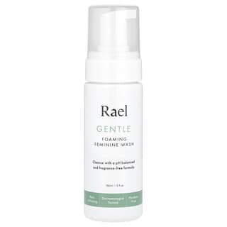 Rael, Nettoyant moussant naturel pour les femmes, Pour les peaux sensibles, Sans parfum, 150 ml