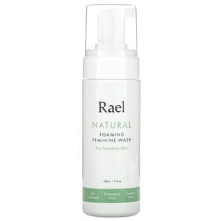 Rael, Nettoyant moussant naturel pour les femmes, Pour les peaux sensibles, Sans parfum, 150 ml