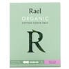 رايل, Organic Cotton Cover Pads, Extra Long Overnight, 6 Count