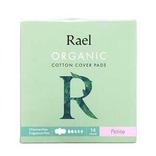 Rael, Inc., Almohadillas protectoras de algodón orgánico, Petite, 14 almohadillas
