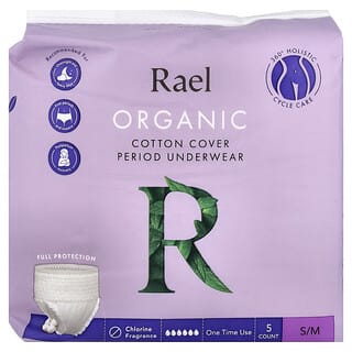 Rael, Ropa interior de algodón orgánico para la temporada, S / M`` 5 unidades
