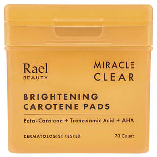 Rael, Beauty, Miracle Clear, Brightening Carotene Pads, 70 Count