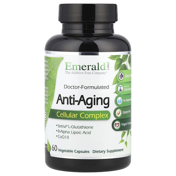 Emerald Laboratories, Anti-aging cellulært kompleks, 60 vegetabilske kapsler