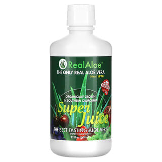 Real Aloe, عصير الألوي فيرا  سوبر، 32 أونصة سائلة (960 مل)