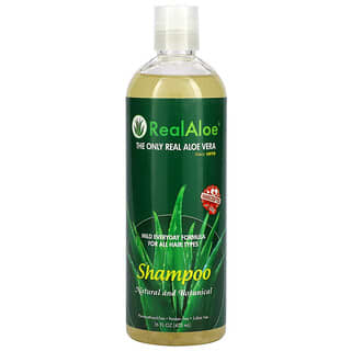Real Aloe, Aloe Vera Shampoo, For All Hair Types, 16 fl oz (473 mL)