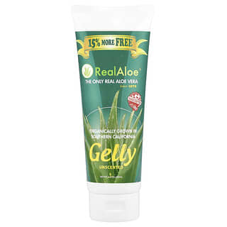 Real Aloe, Aloe Vera Gelly, Unscented, 8 oz (230 ml)