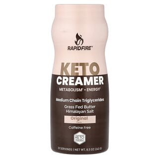 رابيد فاير‏, Keto Creamer ، أصلي ، خالٍ من الكافيين ، 8.5 أونصة (240 جم)