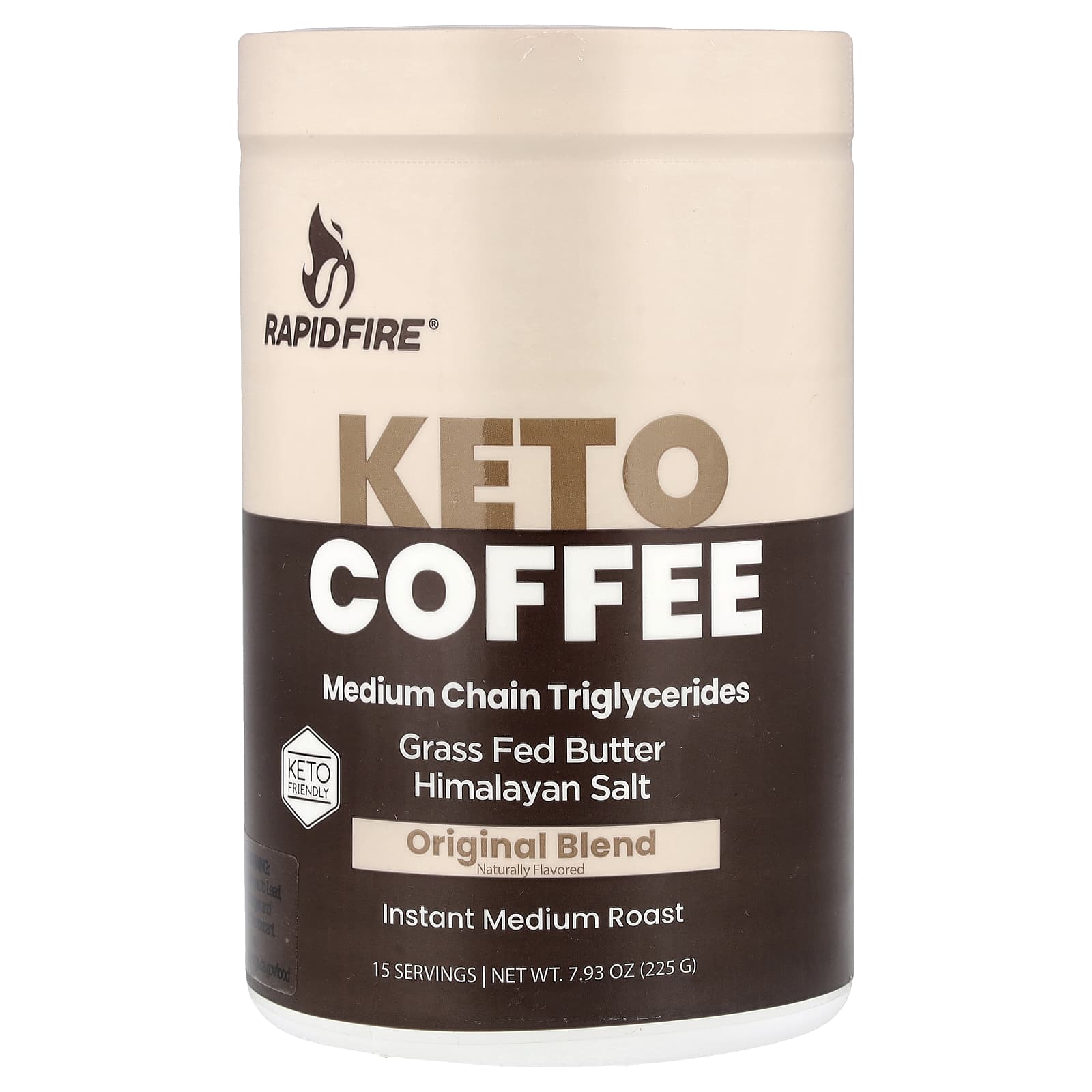 Keto Coffee, Original Blend, Instant, Medium Roast, 7.93 oz (225 g)