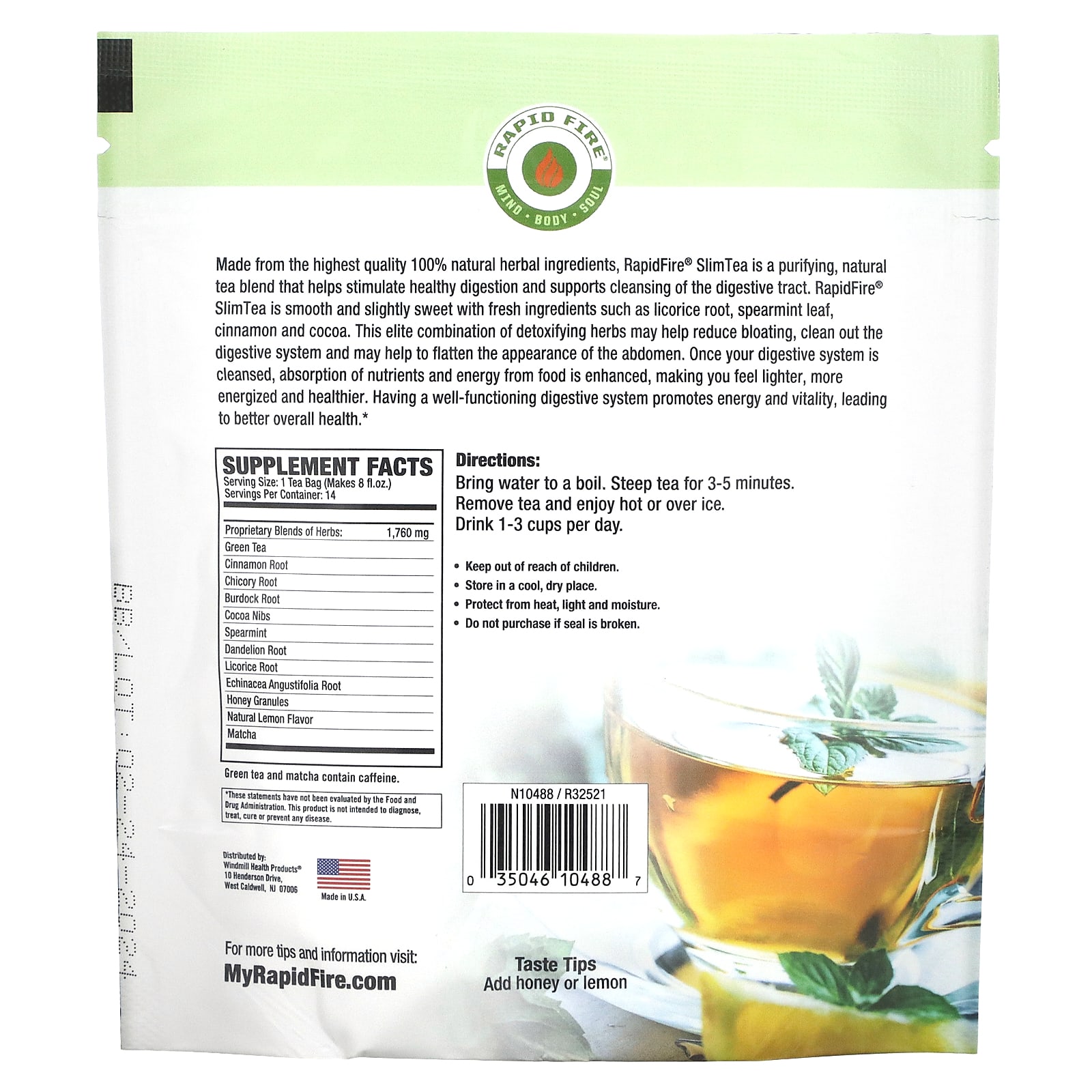 High quality goods The Perfect Teatox Green Slimming Teas for Weight