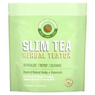 RAPIDFIRE, SlimTea, Herbal Teatox, Lemon, 14 Tea Bags