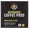 Cápsulas de café cetogénico, Vainilla francesa, Tostado medio`` 16 cápsulas, 240 g (8,48 oz)