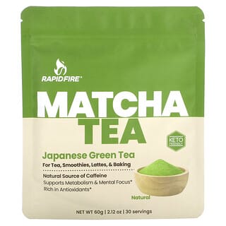 RAPIDFIRE, Chá Matcha, Chá Verde Japonês, 60 g (2,12 oz)