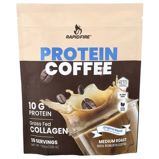 RAPIDFIRE, Café proteico, Mezcla original, Tostado medio, 225 g (7,93 oz)