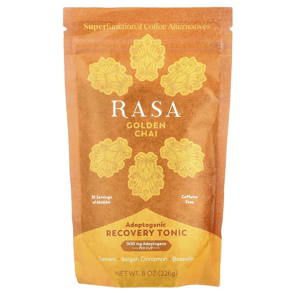 Rasa, 아답토젠 리커버리 토닉, 골든 차이, 226g(8oz)