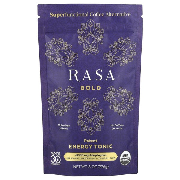 Rasa, 잠재적인 에너지 강장제, Bold, 226g(8oz)