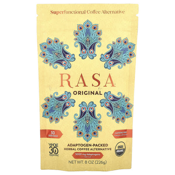Rasa, 아답토젠 함유 허브 커피 대용품, 오리지널, 226g(8oz)