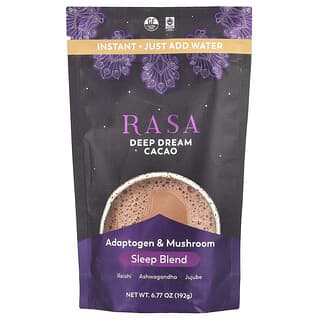 Rasa, Adaptogen & Mushroom Sleep Blend, Adaptogen & Mushroom Sleep Blend, Instant, Deep Dream Cacao, Schlafmischung mit Adaptogen und Pilzen, Instant, Deep Dream Cacao, 192 g (6,77 oz.)