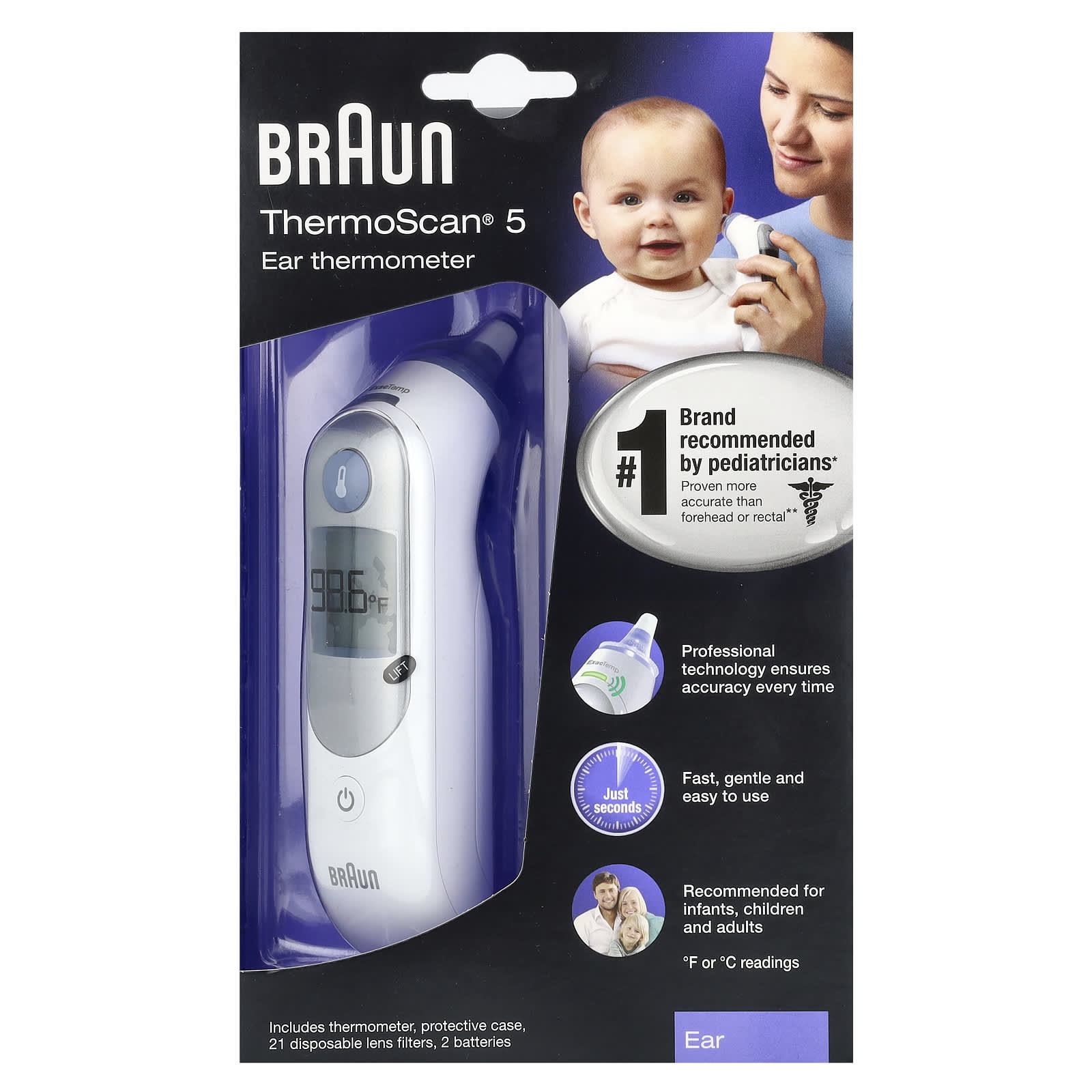 ThermoScan 5 Ear Thermometer 25 Piece Kit