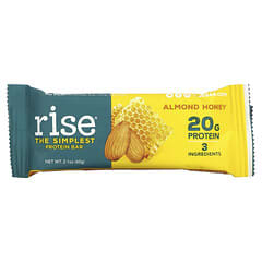 Rise Bar, THE SIMPLEST PROTEIN BAR, Almond Honey, 12 Bars, 2.1 oz (60 g) Each