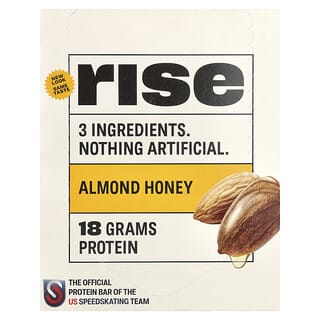 Rise Bar, Protein Bar, Almond Honey, 12 Bars, 2.1 oz (60 g) Each