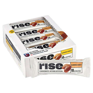 Rise Bar, Proteínová tyčinka, mandľový med, 12 tyčiniek, každá po 60 g