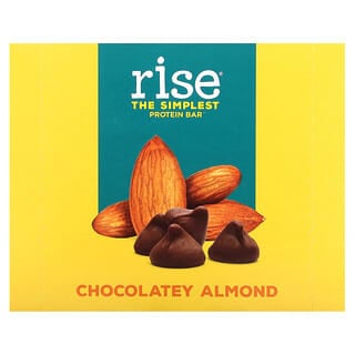Rise Bar, The Simplest Protein Bar, Almendra chocolatada`` 12 barritas, 60 g (2,1 oz) cada una