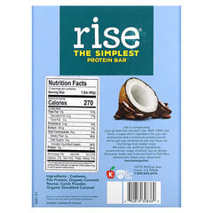 Rise Bar, THE SIMPLEST PROTEIN BAR, Chocolatey Coconut, 12 Bars, 2.1 oz (60 g) Each
