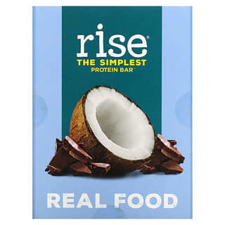 Rise Bar, THE SIMPLEST PROTEIN BAR, Schokolade-Kokosnuss, 12 Riegel, je 60 g (2,1 oz.)
