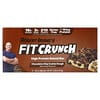 FITCRUNCH, 고단백질 베이크드 바, 초콜릿 칩 쿠키 도우, 바 9개, 각 46g(1.62oz)