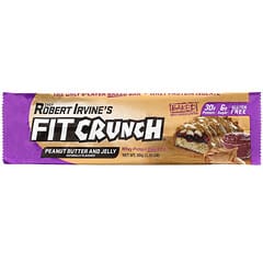 FITCRUNCH, Whey Protein Baked Bar, Peanut Butter and Jelly, 12 Bars, 3.10 oz (88 g) Each