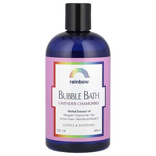 Rainbow Research, Baño de burbujas, lavanda y manzanilla, fórmula suave, 12 oz líquidas (360 ml)