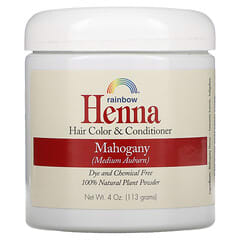 Rainbow Research, Henna, Haarfarbe und Haarspülung, Mahogany (Mittleres Rotbraun), 4 oz (113 g)