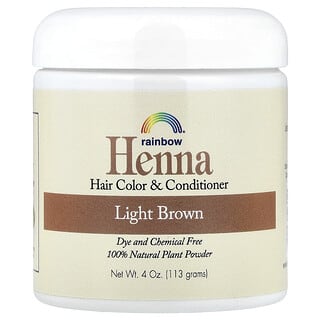 Rainbow Research, Henna, Hair Color and Conditioner, Light Brown, 4 oz (113 g)