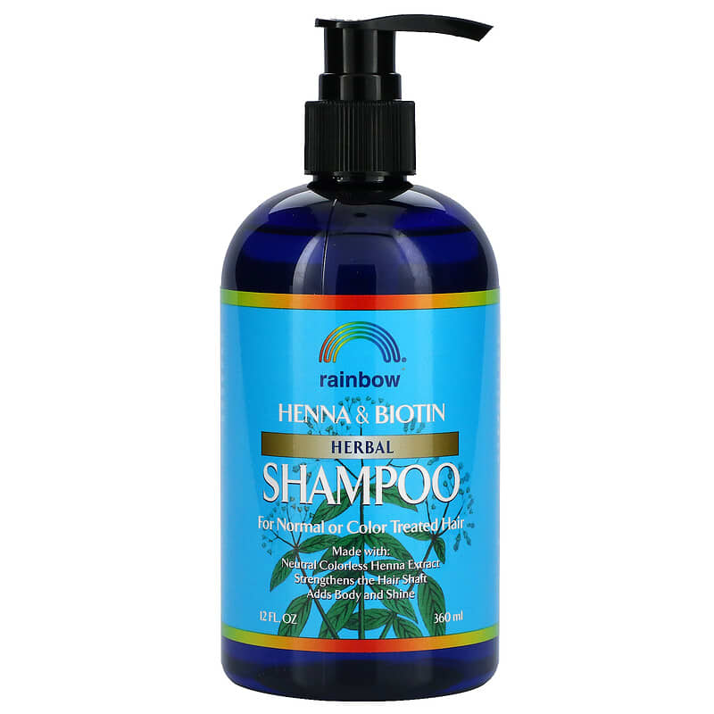 Henna Biotin Herbal Shampoo, For or Color Treated Hair, 12 fl oz (360 ml)