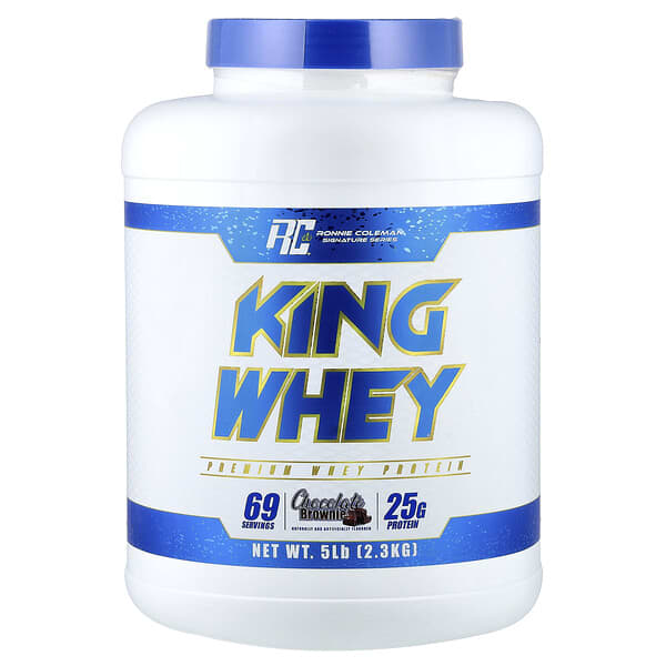 Ronnie Coleman, 서명 시리즈, King Whey, 초콜릿 브라우니, 2.3kg(5lbs)