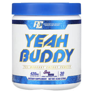 Ronnie Coleman, Signature Series, Yeah Buddy, Pre-Workout Energiepulver, Sour Berry, 9,5 oz (270 g)