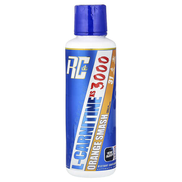 Ronnie Coleman, Vital 에디션, L-카르니틴XS™ 3000, 오렌지 스매시, 473.28ml(16fl oz)